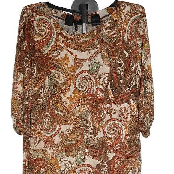Cato Dresses & Skirts - Cato Plus Size Paisley Print Dress 22/24 – 3/4 Sleeve, Stretch, Versatile, Boho